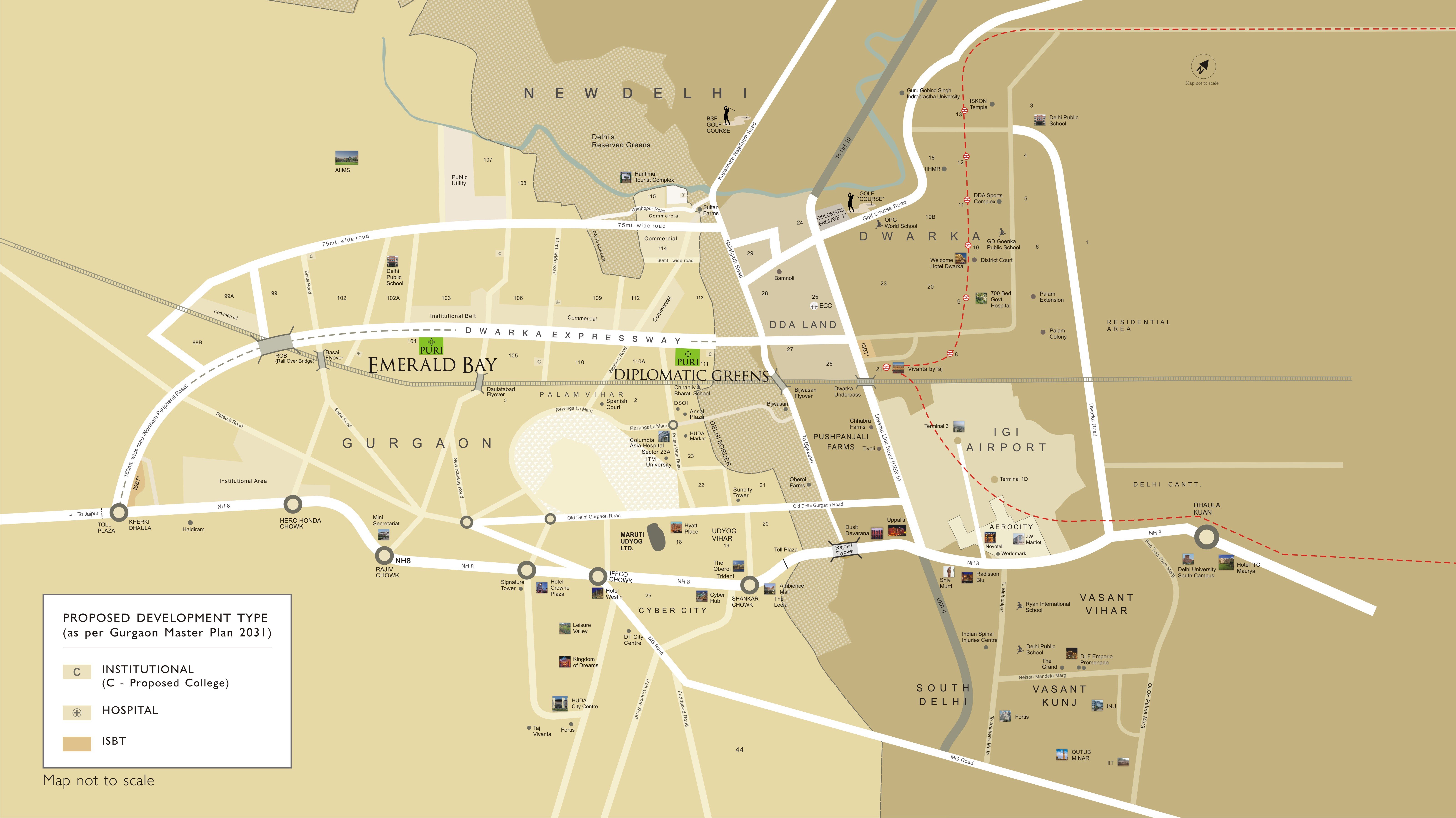 Puri Emerald Bay Location Map