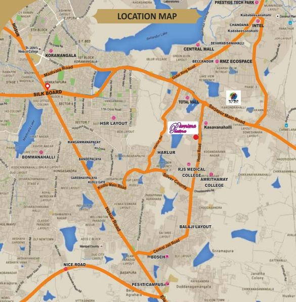 Purnima Platina Location Map