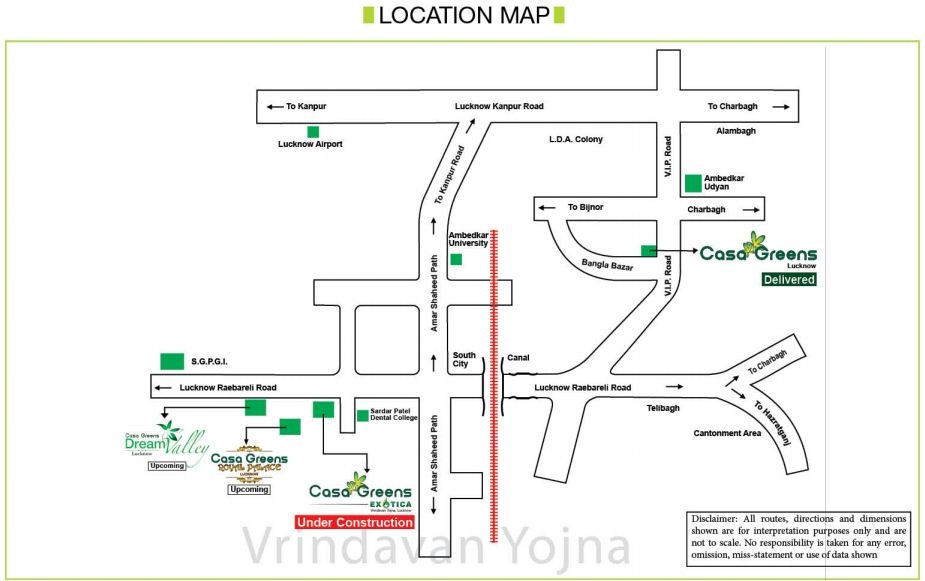 Radhey Casa Greens Exotica Location Map