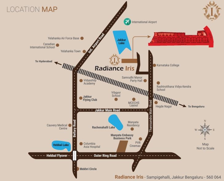 Radiance Iris Location Map