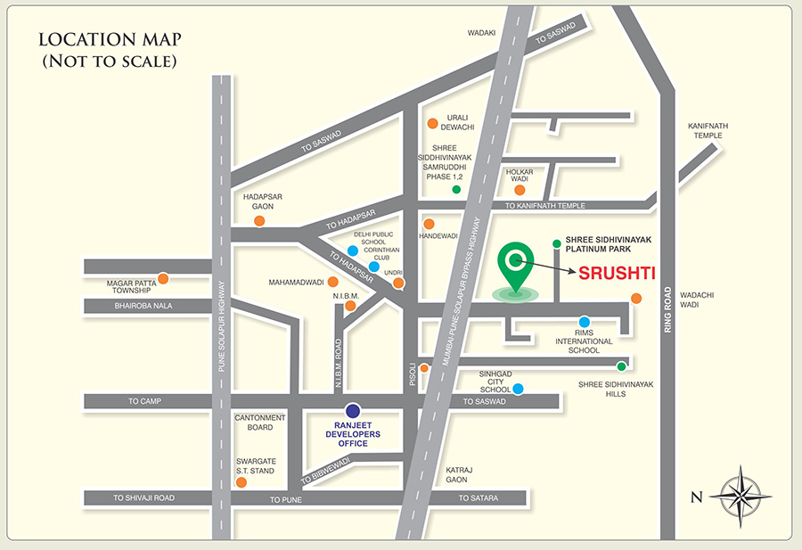 Ranjeet Shree Siddhivinayak Srushti Location Map