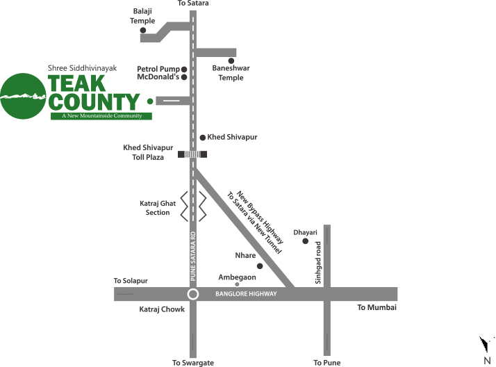 Ranjeet Shree Siddhivinayak Teak County Location Map