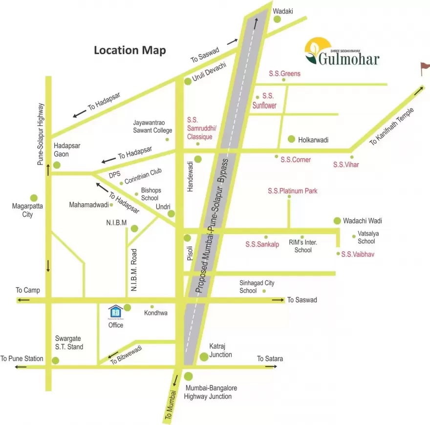 Ranjeet Ss Gulmohar Location Map