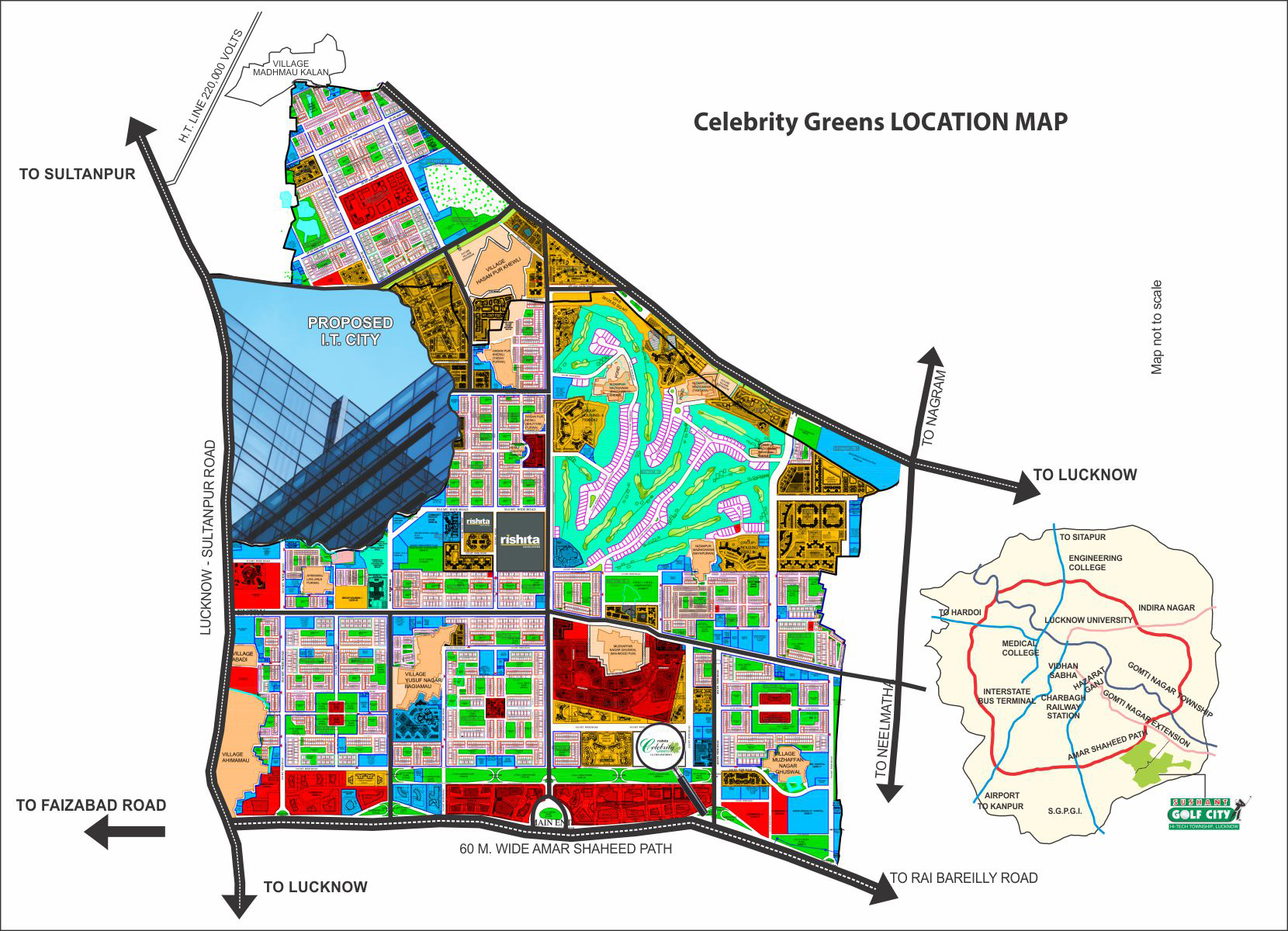 Rishita Celebrity Greens Location Map