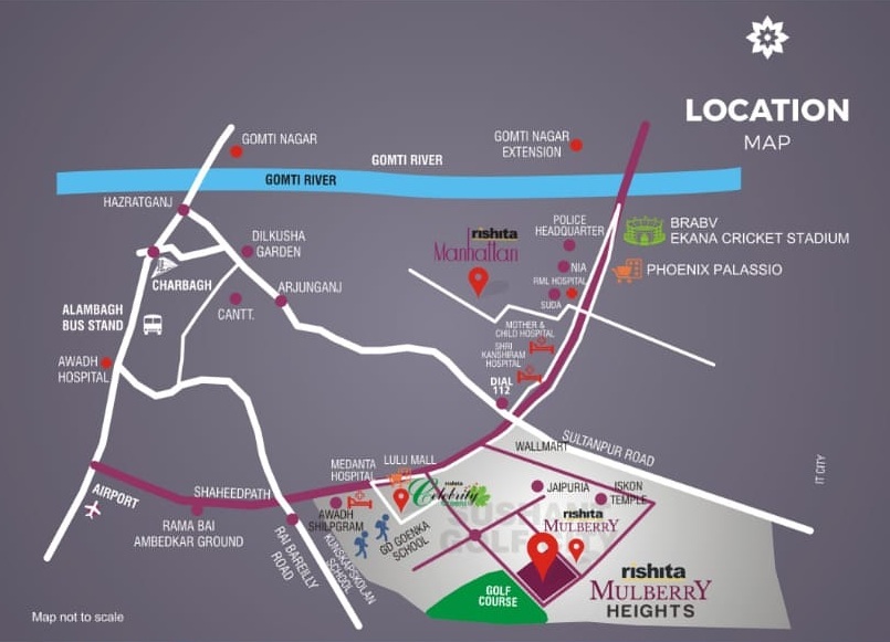 Rishita Mulberry Heights Phase 2 Location Map