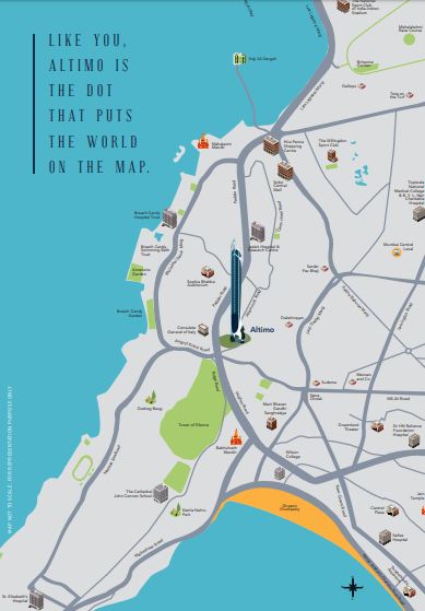 Rohan Lifescapes Altimo Location Map