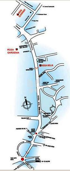 Rosa Gardenia Location Map