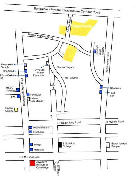 Royal County Location Map