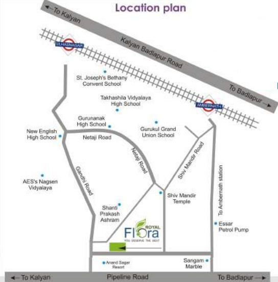 Royal Flora Location Map