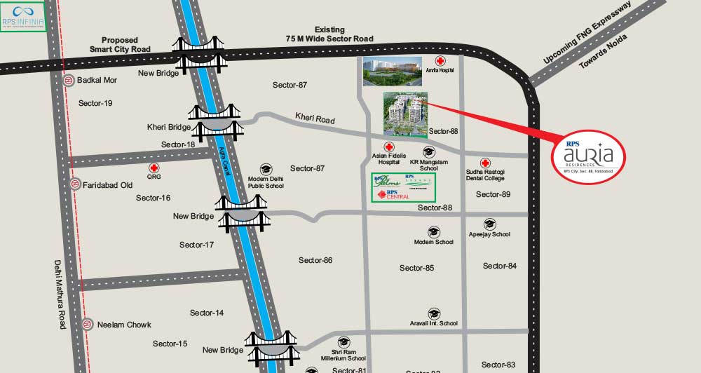 Rps Auria Residences Location Map