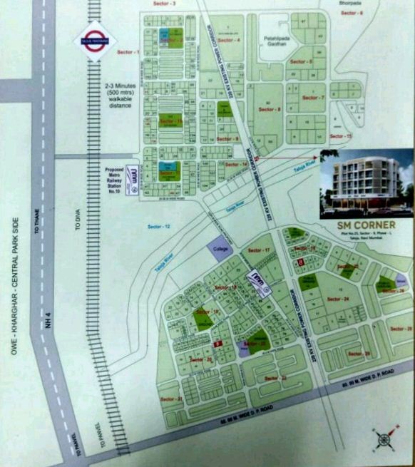 S M Corner Location Map