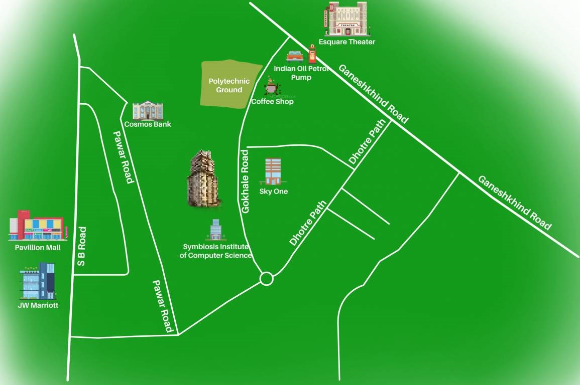 Saarrthi Signature Tower Location Map