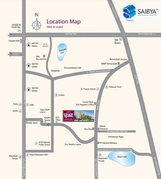 Saibya Square Location Map