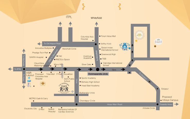 Saiven Siesta Location Map