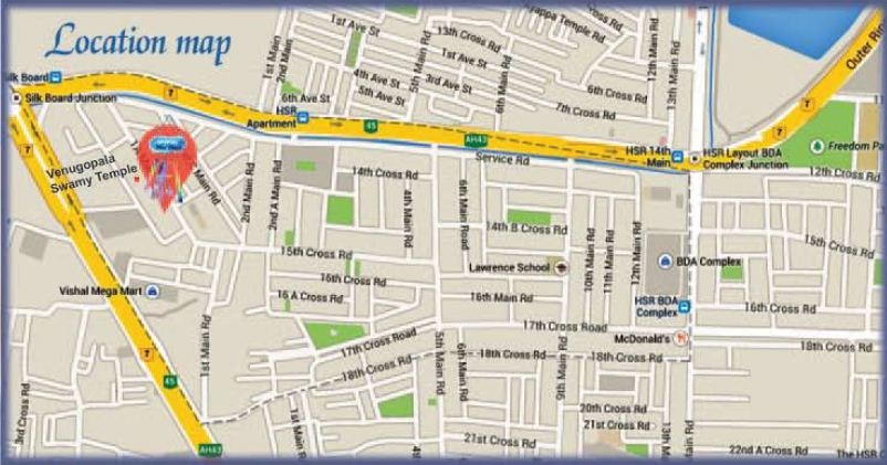 Saiven Windchimes Location Map