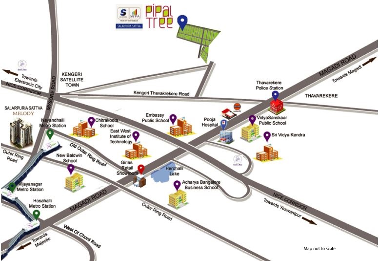 Salarpuria Sattva Pipal Tree Location Map