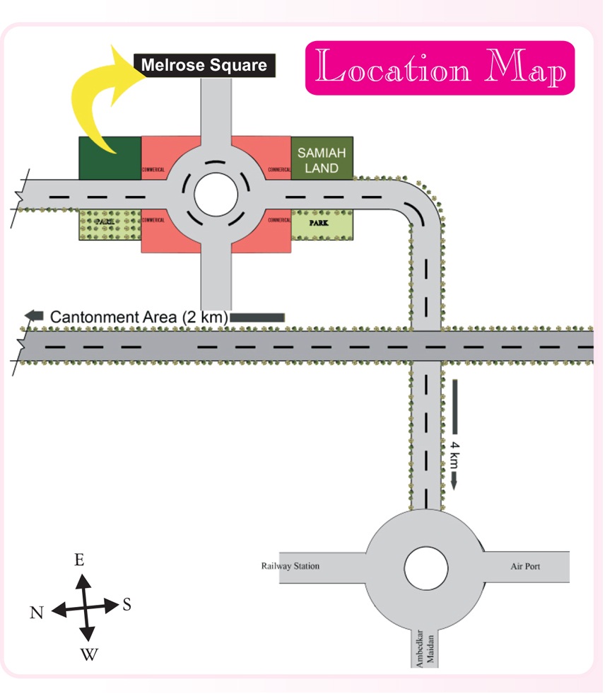 Samiah Melrose Square Location Map