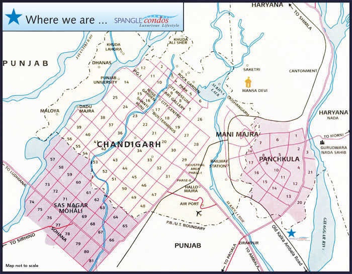 Sandwoods Spangle Condos Location Map