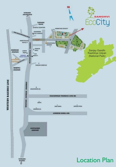 Sanghvi S3 Ecocity Location Map