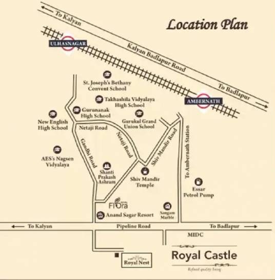 Scgk Royal Castle Location Map