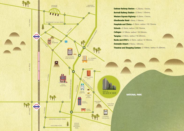 Sheth Midori Location Map