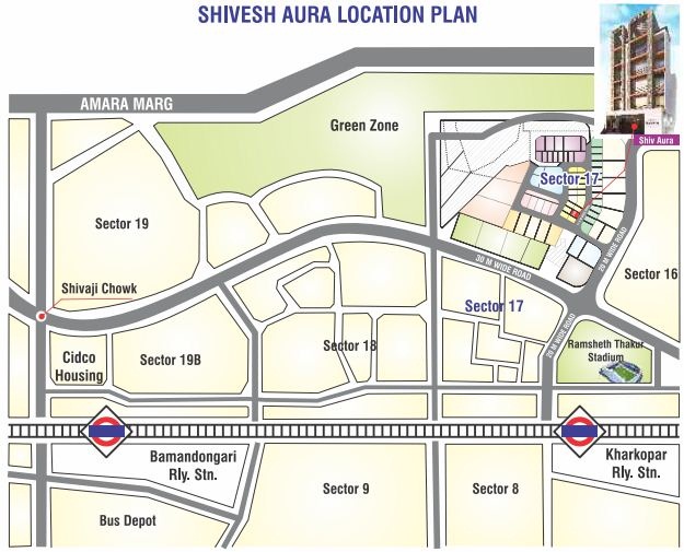 Shivesh Aura Location Map