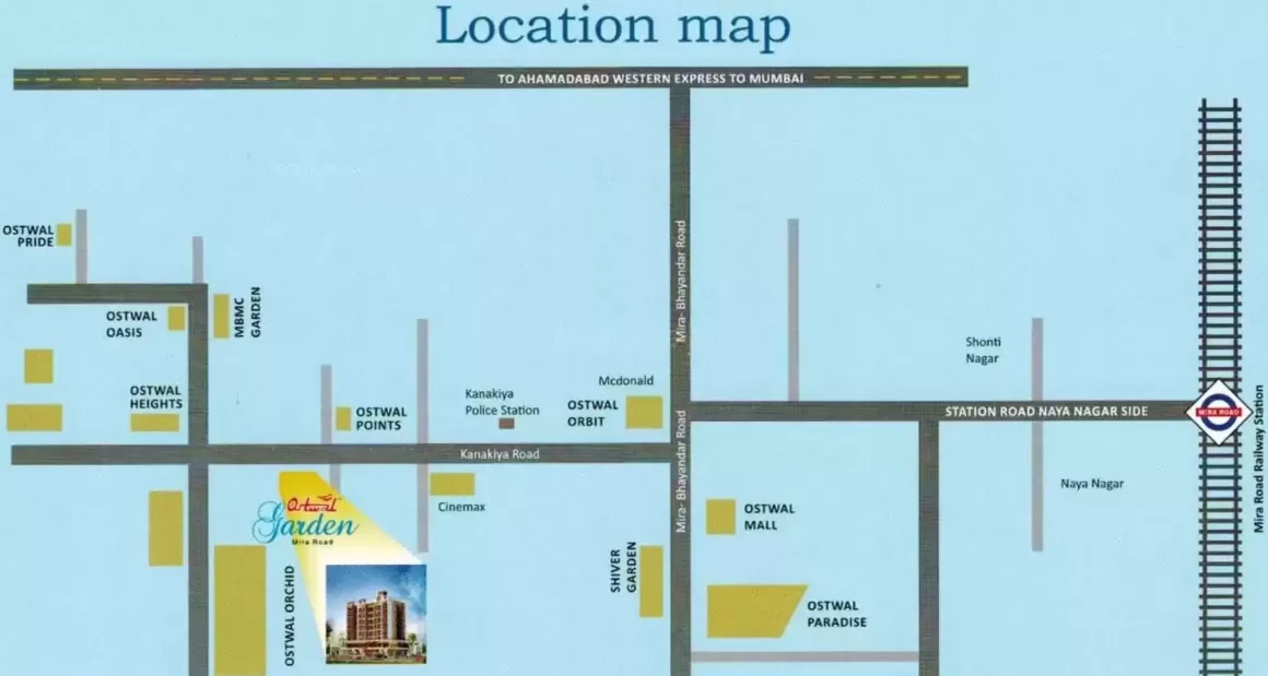 Shree Ostwal Garden Location Map