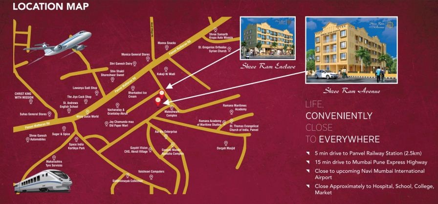 Shree Ram Avenue Location Map