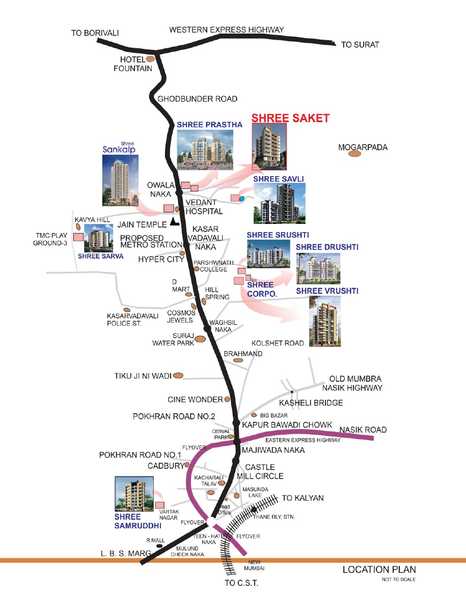 Shree Saket Location Map