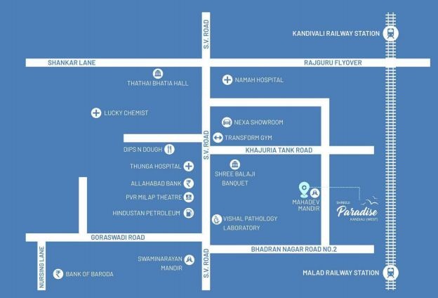 Shreeji Paradise Location Map