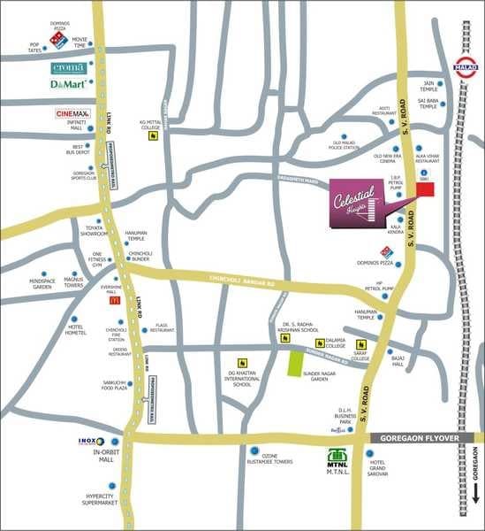 Shreenathji Celestial Heights Location Map