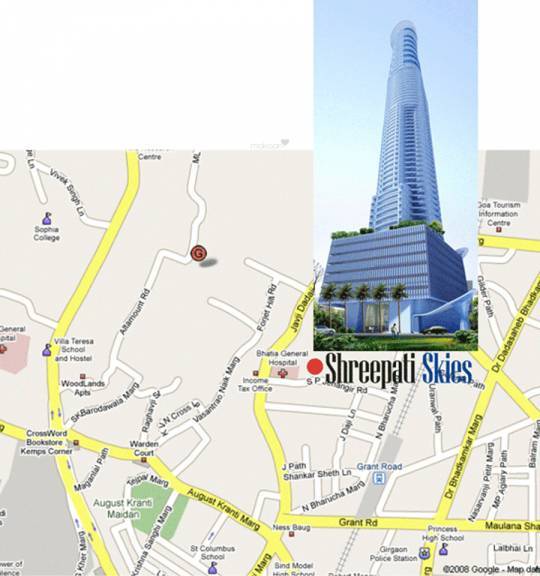 Shreepati Skies Location Map