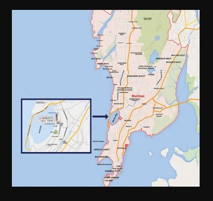 Shristi Sea View Location Map