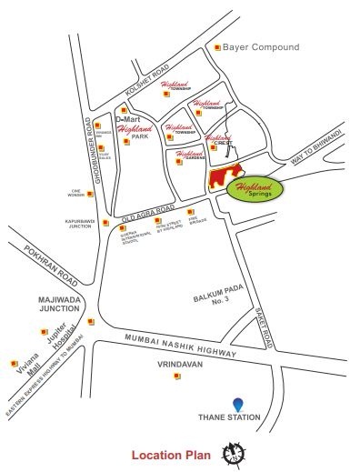 Siddhi Highland Springs Location Map