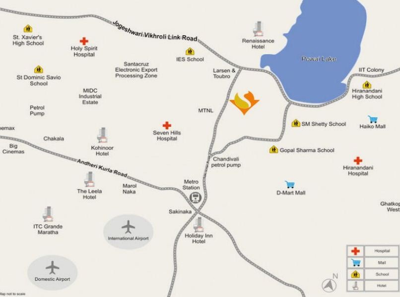 Sidhivinayak Hill Ridge Apartments Location Map