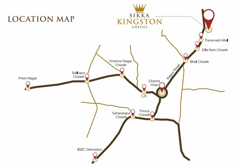 Sikka Kingston Greens Location Map