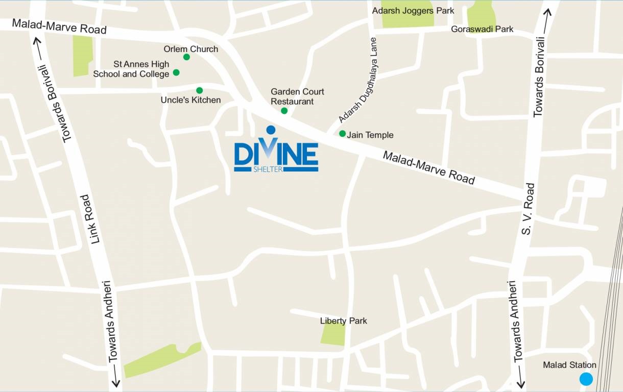 Sonal Divine Shelter Location Map