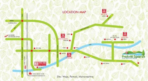 Space India Prakriti Sparsh Location Map