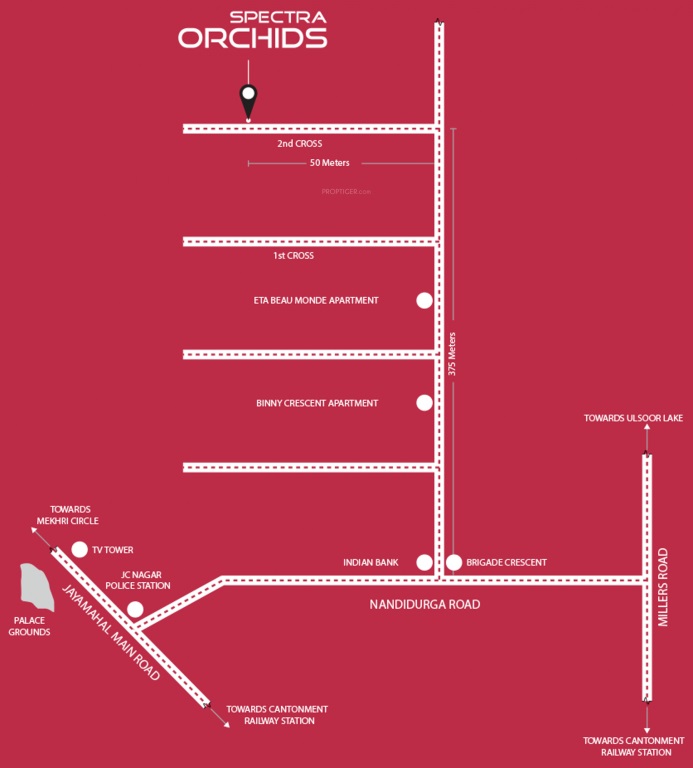 Spectra Orchid Location Map