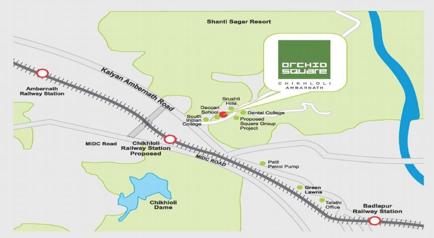 Squarefeet Orchid Square Location Map