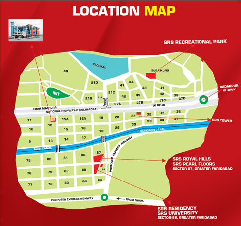 Srs Pearl Heights Location Map