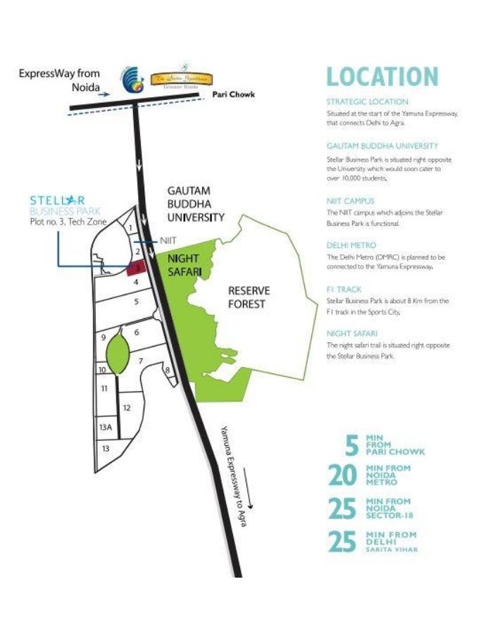 Stellar Business Park Location Map