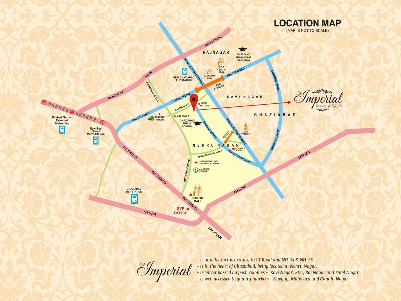 Svp The Imperial Location Map