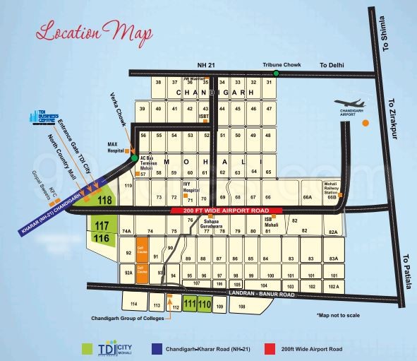 Tdi Business Centre Location Map