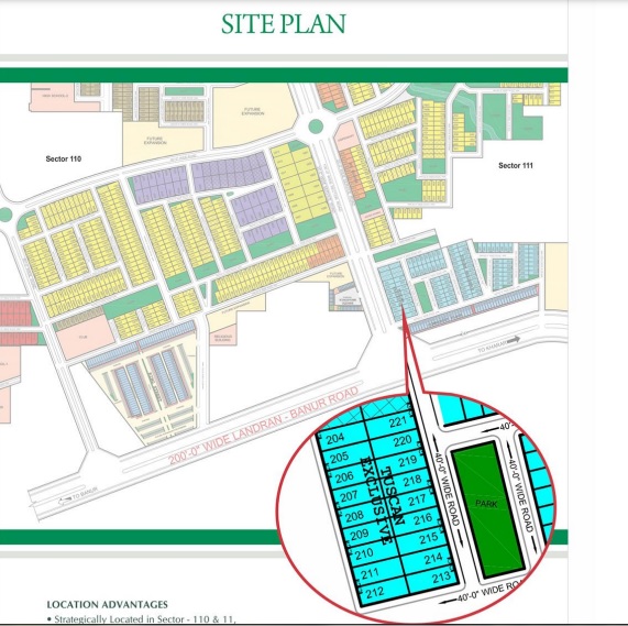 Tdi Tuscan Residency Exclusive Location Map