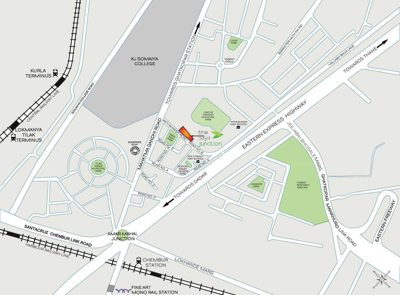 The Baya Junction Location Map