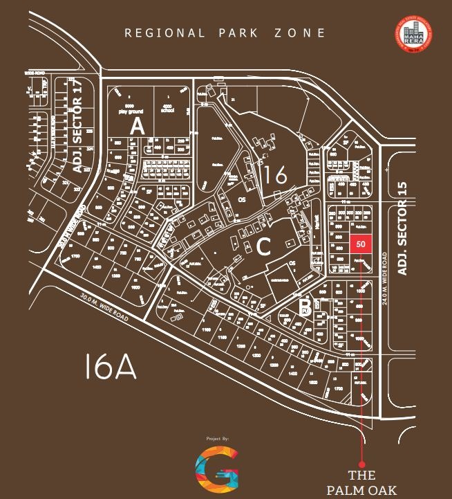 The Palm Oak Location Map