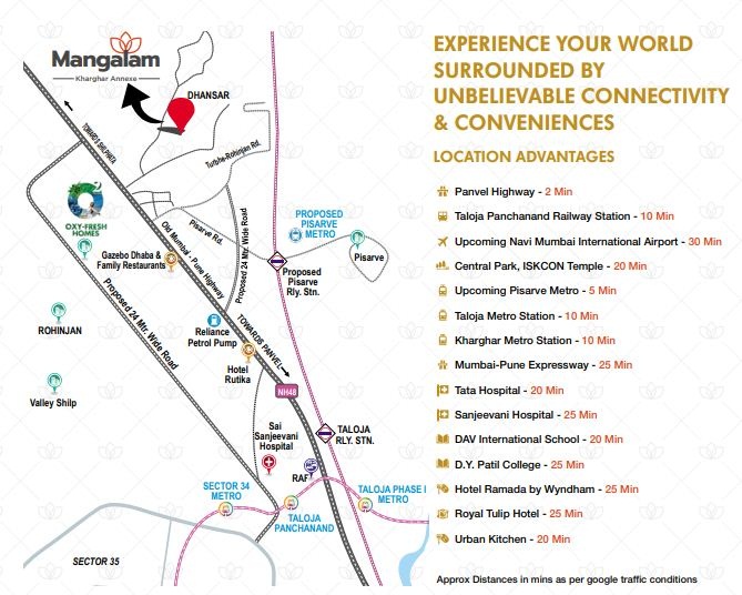 Today Mangalam Kharghar Annexe Location Map