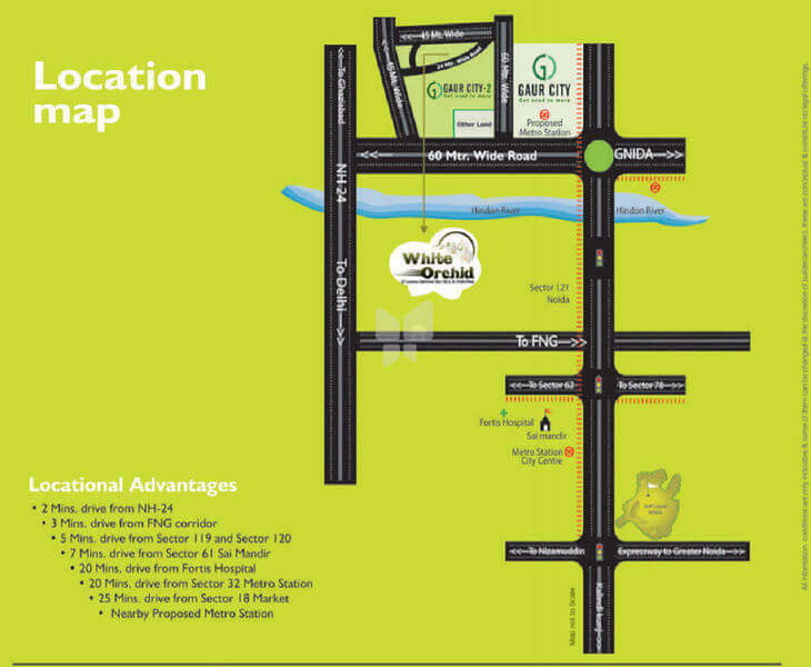 Town Park White Orchid Location Map