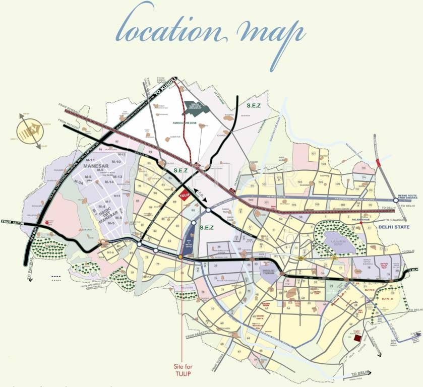 Tulip Petals Location Map